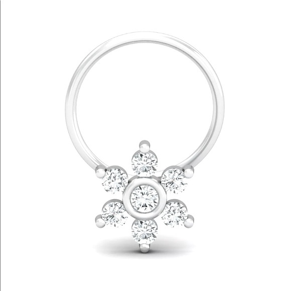 .27 CTW Genuine Natural Diamond Nose Piercing